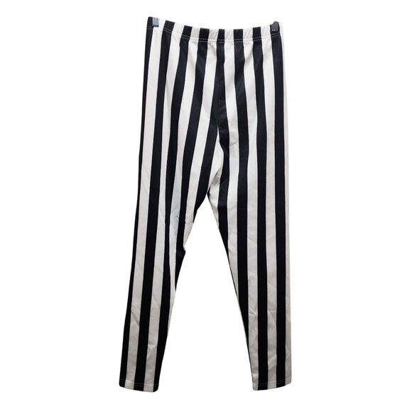 Womens Black & White Striped Two-Piece Set - Jacket & Pants Size L - Picture 5 of 6